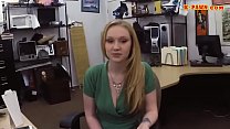 Blonde babe drilled by nasty pawn dude