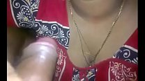 Desi Indian wife blowjob and hand job and shaking the wife